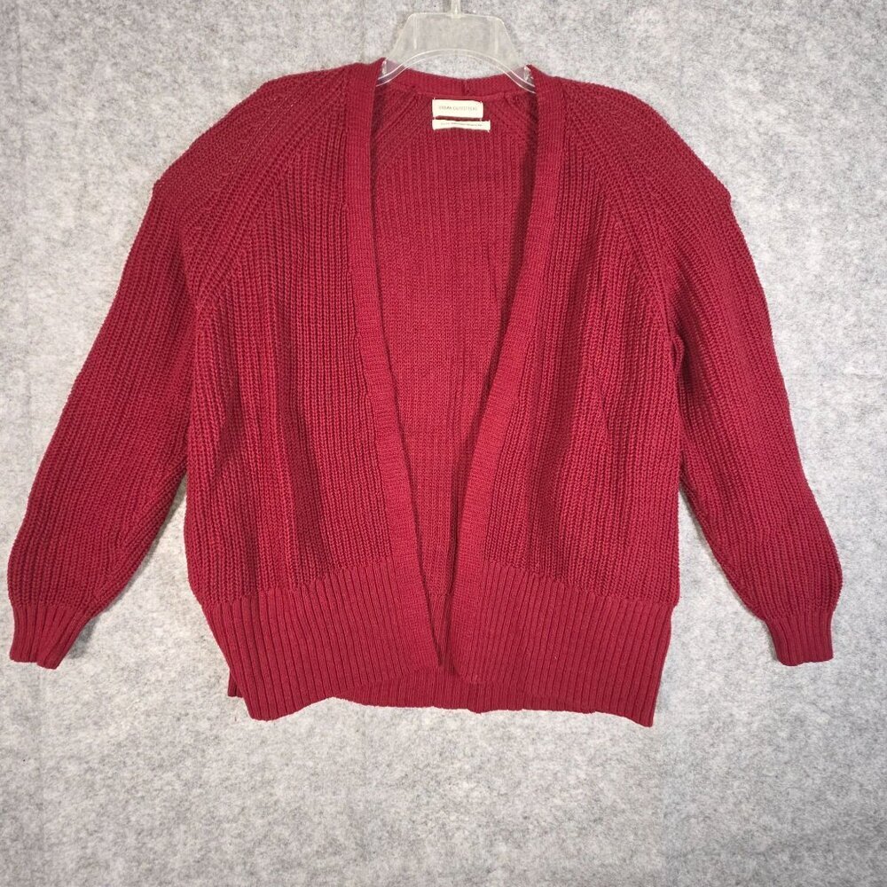 Urban Outfitters Women's Cardigan Sweater Open Front Long Sleeve Red Size XS